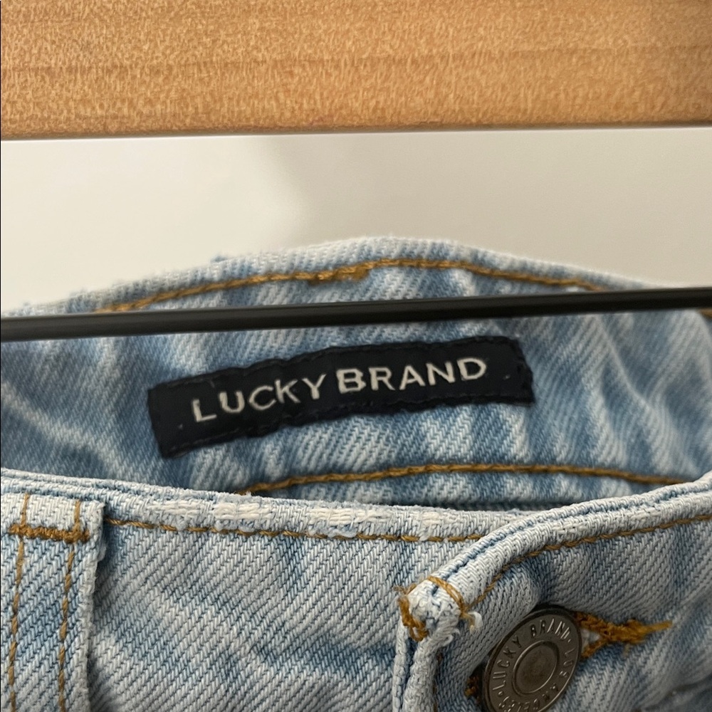 Lucky Brand Light Blue Frayed Jean Shorts - Picture 7 of 10